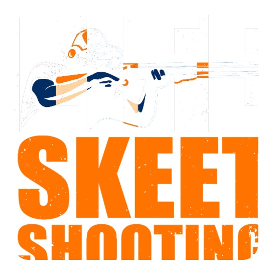 Skeet Shooting Sports Clay Pigeon Square Magnet
