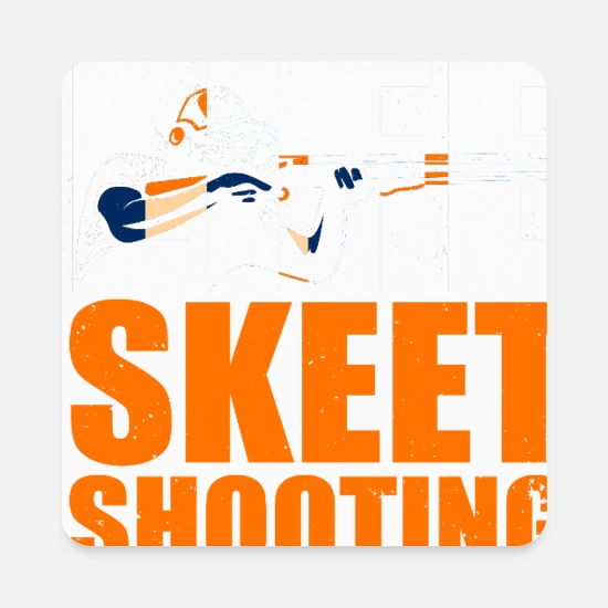 Skeet Shooting Sports Clay Pigeon Square Magnet