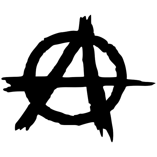 Anarchy Symbol Unisex Baseball T-Shirt