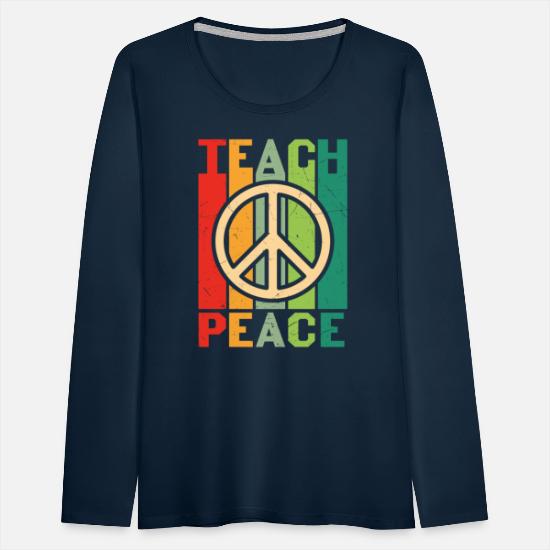 Teach Peace Women's Premium Longsleeve Shirt 6 Teach Peace Women's Premium Longsleeve Shirt