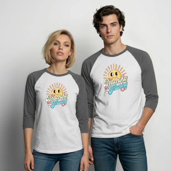 Beaching not teaching Unisex Baseball T-Shirt 3 Beaching not teaching Unisex Baseball T-Shirt