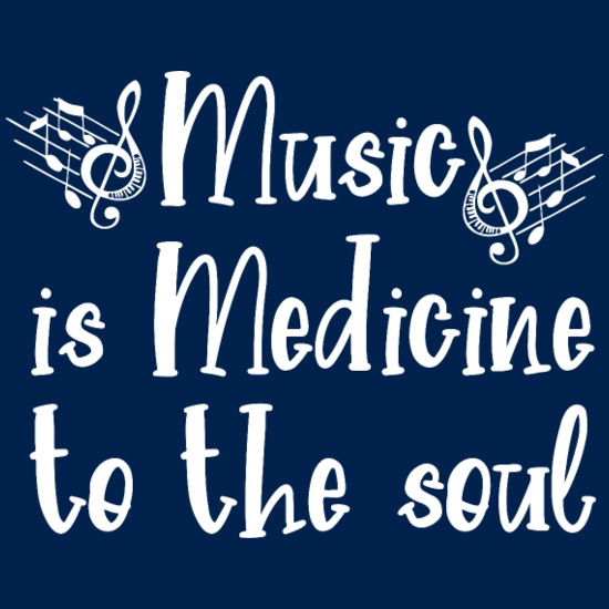 Music is Medicine to the Soul Men's Longsleeve Shirt